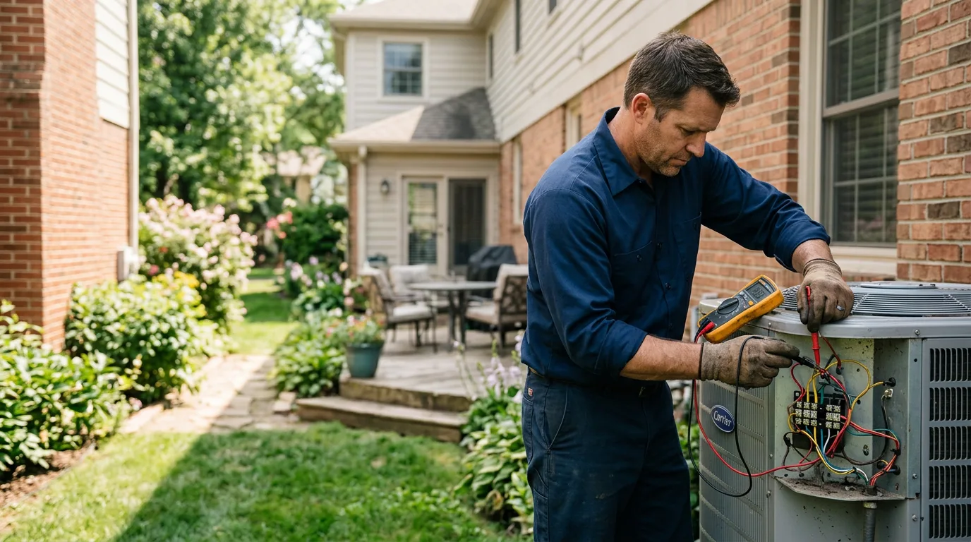HVAC technician working near Earth City, MO